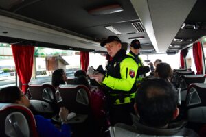 Policajné kontroly na hraniciach s Maďarskom. FOTO: Ministerstvo vnútra SR