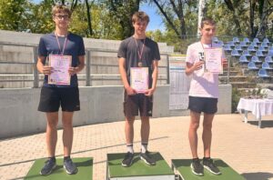 Zľava druhý Tobias Svorad, v strede Michal Ball. FOTO: Autor